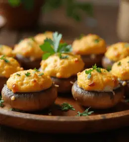 Boursin Stuffed Mushrooms